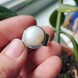 Pearl and Sterling Silver Ring