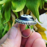 8-Ball and Sterling Silver Ring