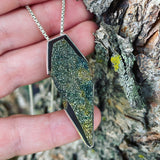 Rainbow Pyrite and Sterling Silver Pendant
