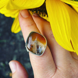 Turkish Stick Agate and Sterling Silver Ring