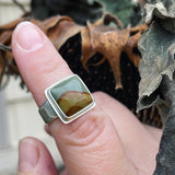 Jasper and Sterling Silver Ring