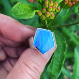 Boulder Opal and Sterling Silver Ring