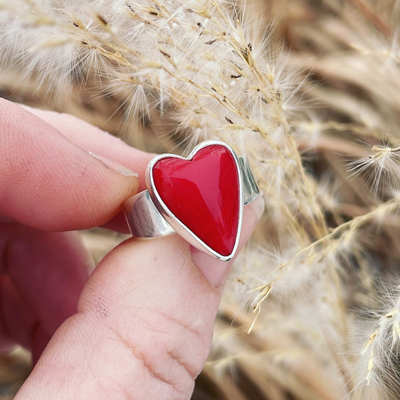 Rosarita Gold and Sterling silver Heart Ring