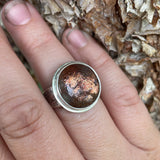 Sunstone and Sterling Silver Ring