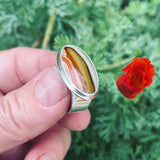Polychrome Jasper and Sterling Silver Ring