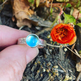 Swiss Blue Topaz and Sterling Silver Ring