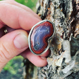 Mexican Agate and Sterling Silver Ring