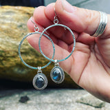 Labradorite and Sterling Silver Earrings