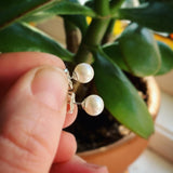 Pearl and Sterling Silver Post Earrings