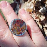 Moroccan Agate and Sterling Silver Ring