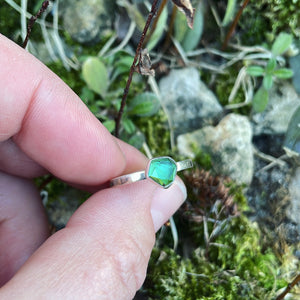 Tourmaline and Sterling Silver Ring