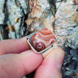 Lake Superior Agate and Sterling Silver Ring