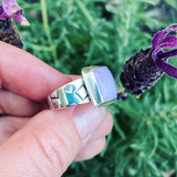 Lavender Chalcedony and Sterling Silver Ring