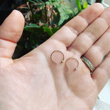 14K Gold Small Hoop