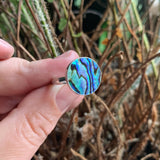 Abalone and Sterling Silver Ring