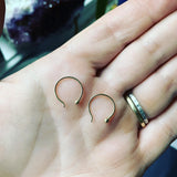14K Gold Small Hoop