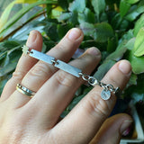 Sterling Silver Rectangle Bracelet