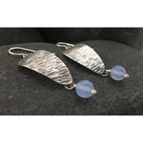 Blue Chalcedony and Sterling Silver Earrings