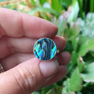 Abalone and Sterling Silver Ring