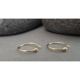 14K Gold Small Hoop