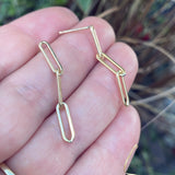 14K Gold-Filled Chain Link Post Earring
