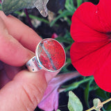 Cuprite and Sterling Silver RIng