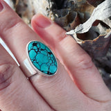 Hubei turquoise and Sterling Silver Ring