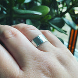 Sterling Silver "Ripple" Textured Ring
