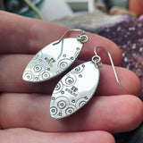 Orbicular Jasper and Sterling Silver Earrings