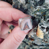 Lake Superior Agate and Sterling Silver Ring