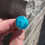 Chrysocolla and Sterling Silver ring