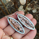 Pink River Jasper and Sterling Silver Earrings