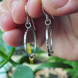14K Gold and Sterling Silver Earrings