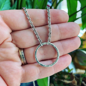Sterling Silver Circle Necklace