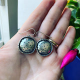 Framed Sterling Silver Earrings