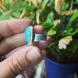 Chinese Turquoise and Sterling Silver Ring