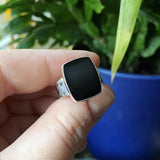 Black Onyx and Sterling Silver Ring