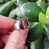 Koroit Boulder Opal and Sterling Silver Ring